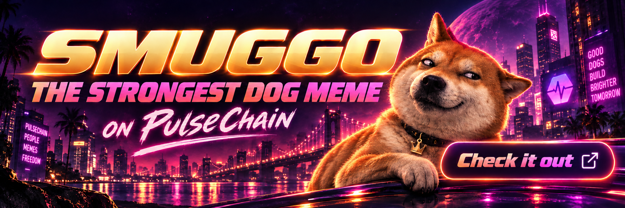 SMUGGO — The strongest dog meme on PulseChain. Check it out.